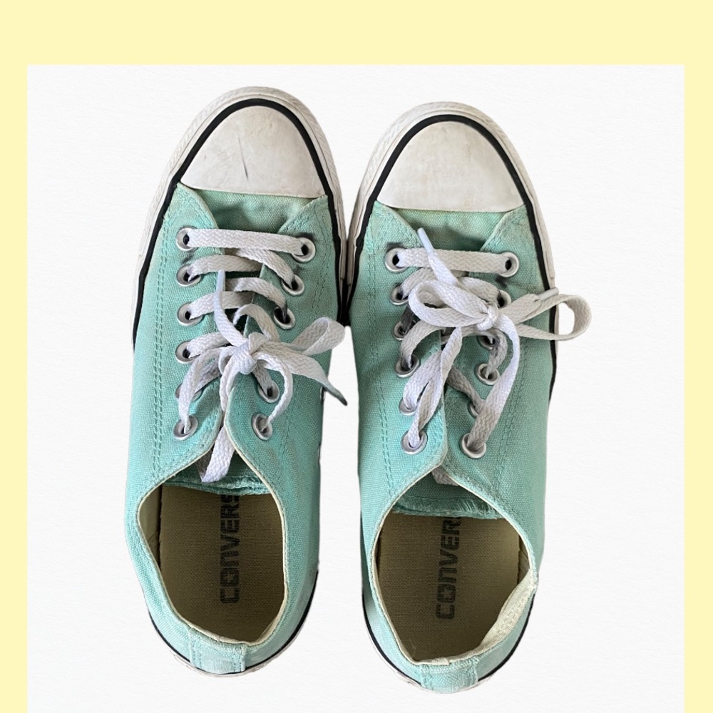 Converse sneakers mint green women’s 7